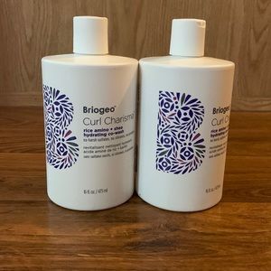 BRIOGEO Curl Charisma Rice Amino + Shea Hydrating Co-Wash 16 oz each -Set of 2